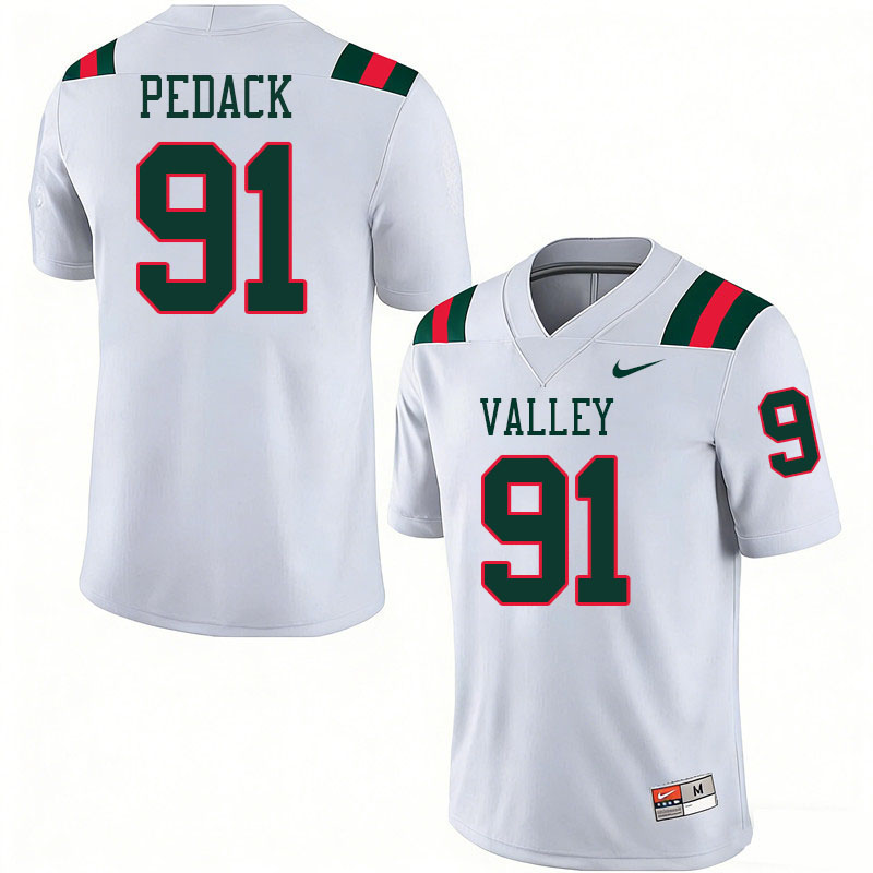 Mississippi Valley State Delta Devils #91 Isaiah Pedack College Football Jerseys,Uniforms Stitched-W